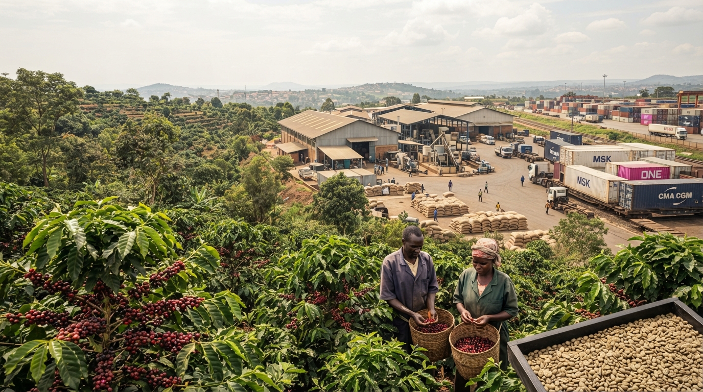 Ugandan Green Coffee | Bulk Arabica & Robusta Supply