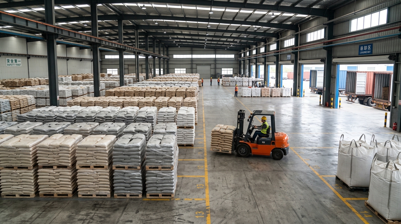 Almacén de exportación de fertilizantes (imagen generada por IA)